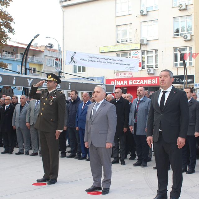 Atatürk'ü Anma Töreni Dinar'da Gerçekleştirildi