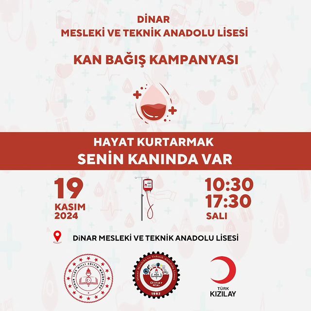 Dinar MTAL'Den Kan Bağışına Davet